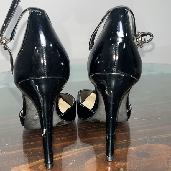 Jessica Simpson Black Patent Leather Stiletto Heels 6 - Picture 8 of 14
